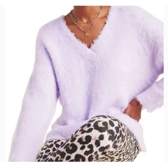 Anthropologie Simone Sweater in Lavender NWT Size XS - Picture 3 of 14